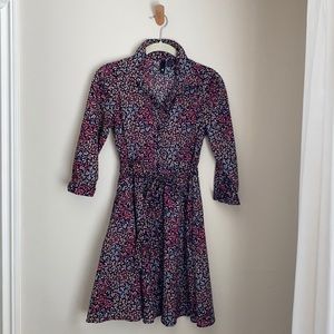 H&M Button Front Floral Dress with Pockets, Size 4